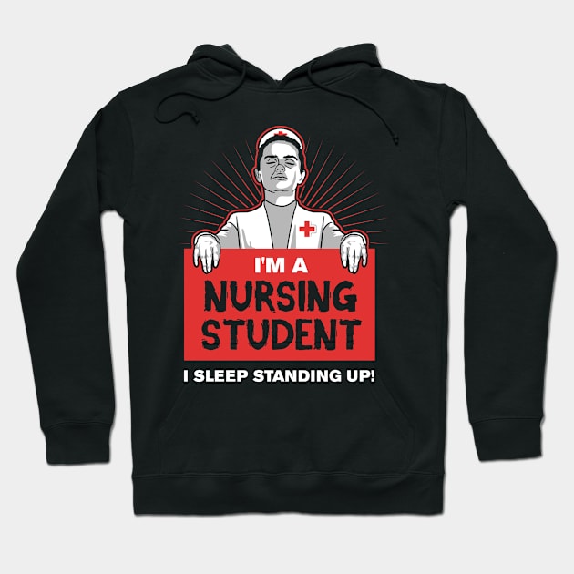 Nursing Student Zombie Hoodie by veerkun